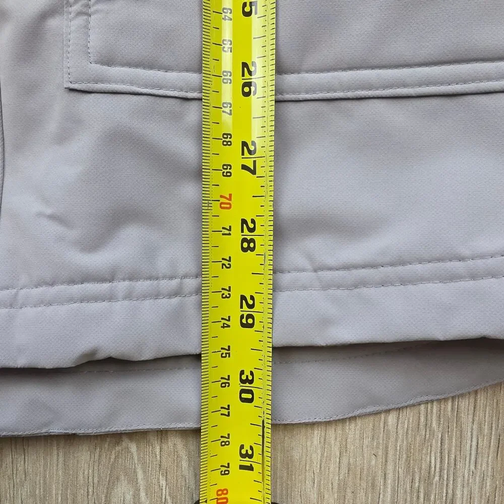 Jan & Jul Cozy-Dry Waterproof Rain Jacket Fleece Lined Gray Youth 14Y (14-16)